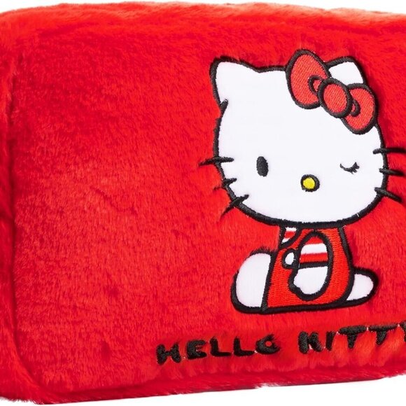 Handbags - Cute Makeup Bag Fluffy Kawaii Travel Bag, Zipped Cosmetic Bag Toiletry Bag for W